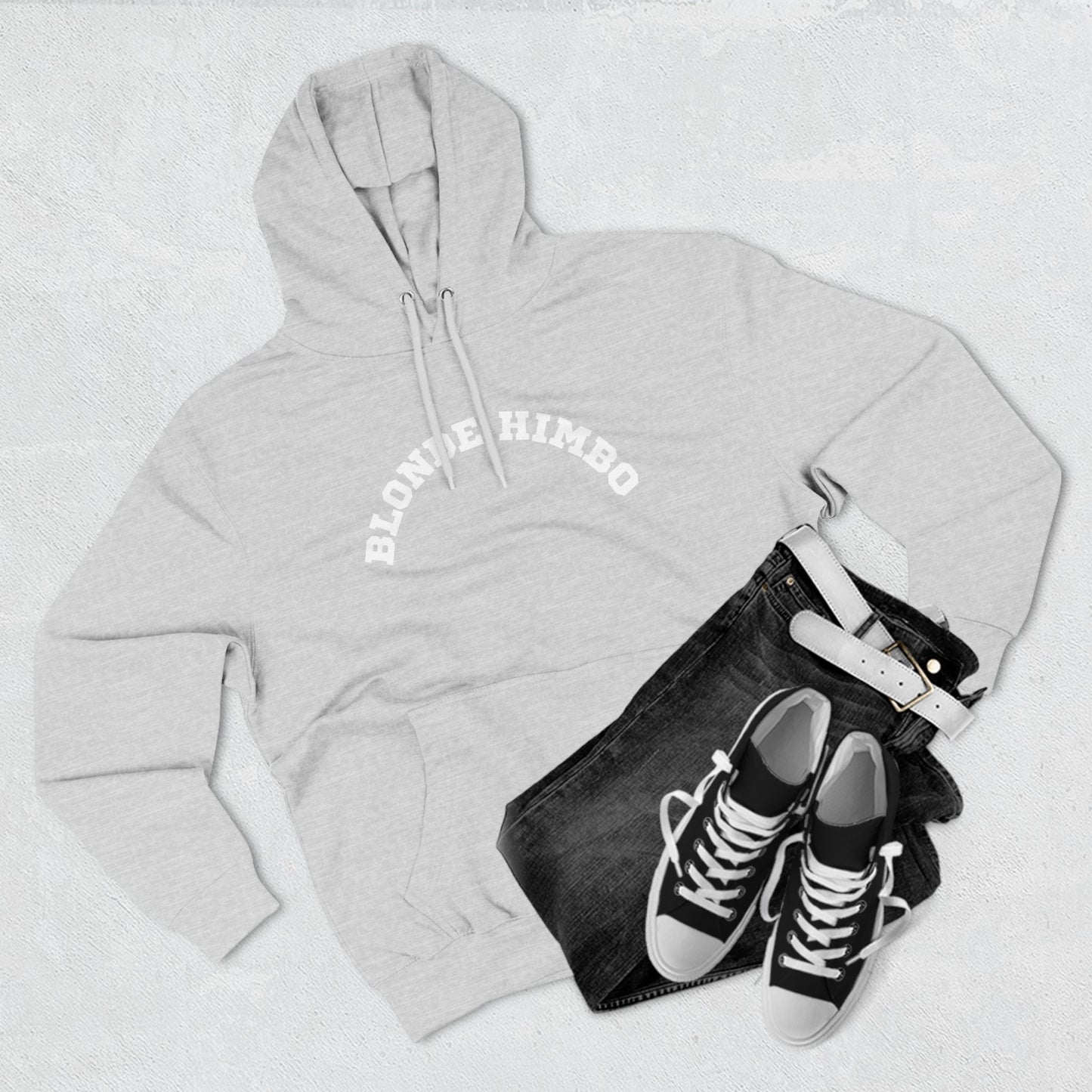 Blonde Himbo Three-Panel Fleece Hoodie