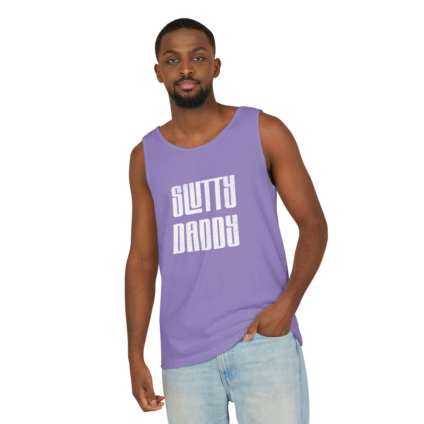 Slutty Daddy Unisex Garment-Dyed Tank Top