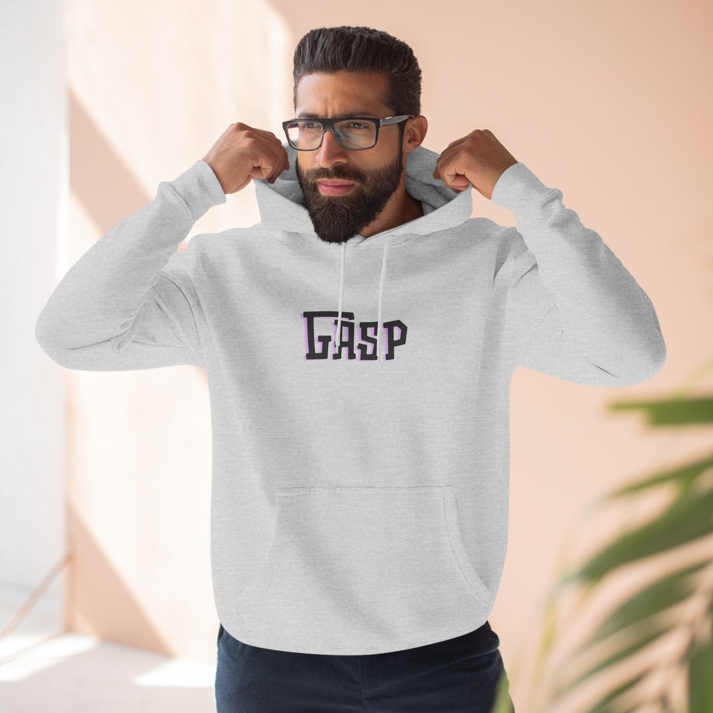 Gasp Three-Panel Fleece Hoodie