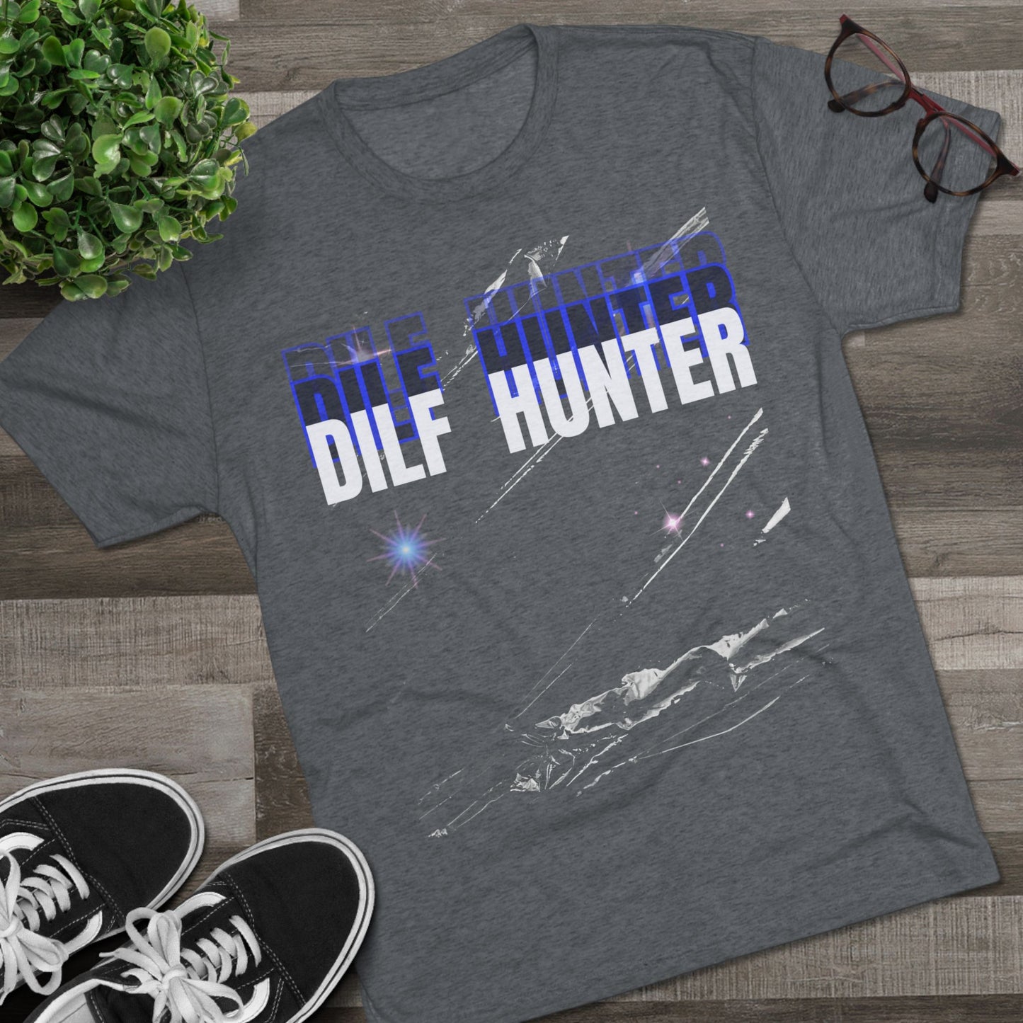 Dilf Hunter Unisex Tri-Blend Crew Tee