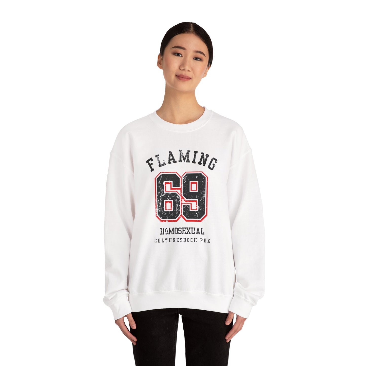 Flaming Unisex Heavy Blend™ Crewneck Sweatshirt