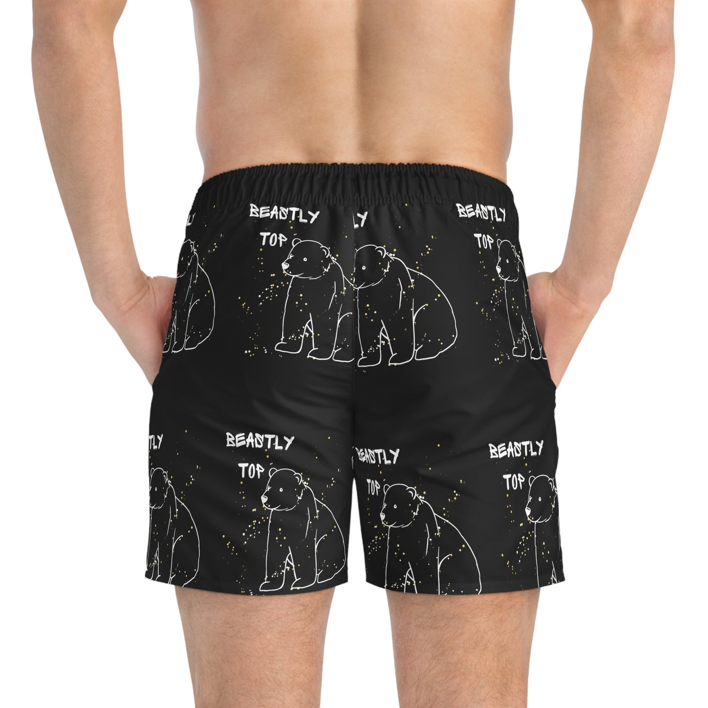 Beastly Top Swim Trunks (AOP)