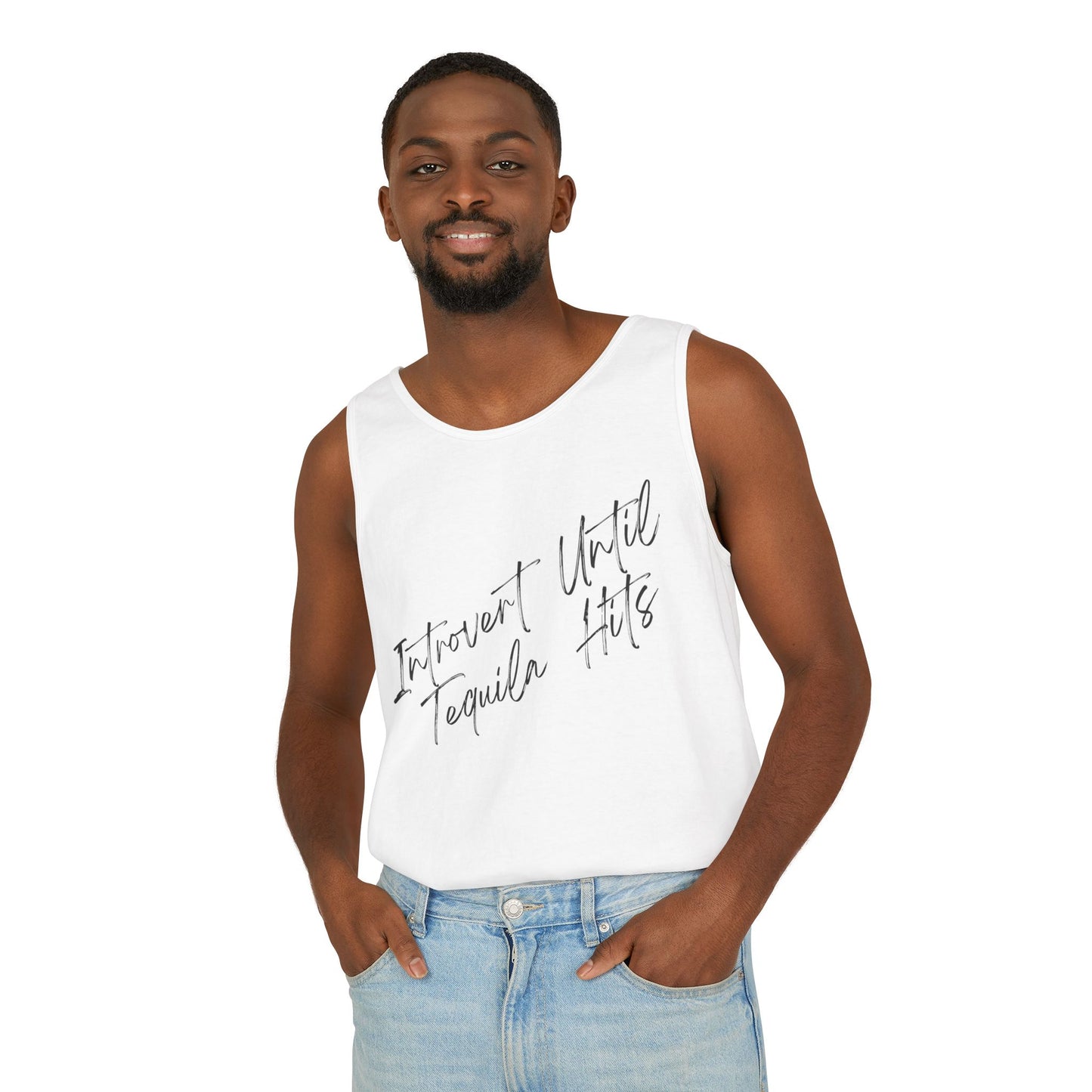 Introvert Until Garment-Dyed Tank Top