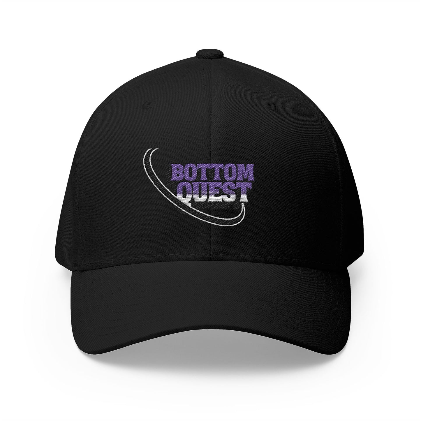 Bottom Quest Closed-Back Structured Cap (Embroidery)