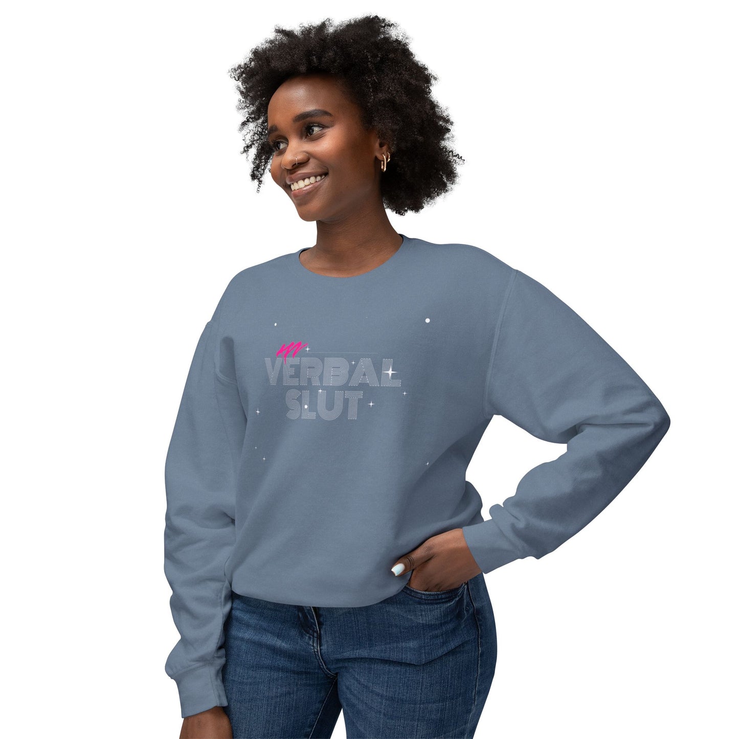 VerbalSlut Unisex Lightweight Crewneck Sweatshirt