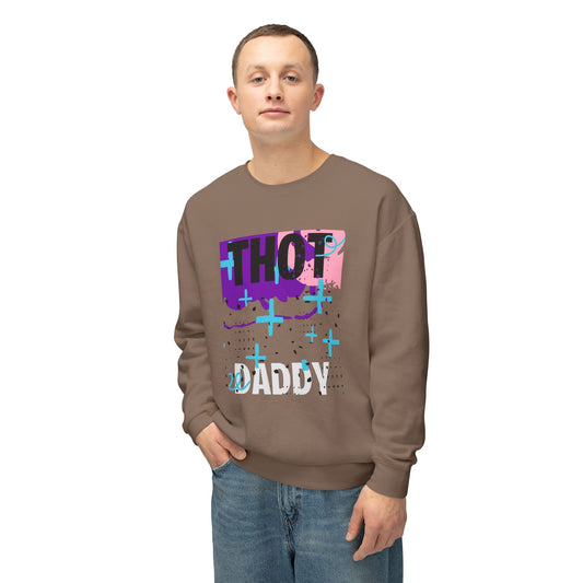 Thot Daddy Unisex Lightweight Crewneck Sweatshirt