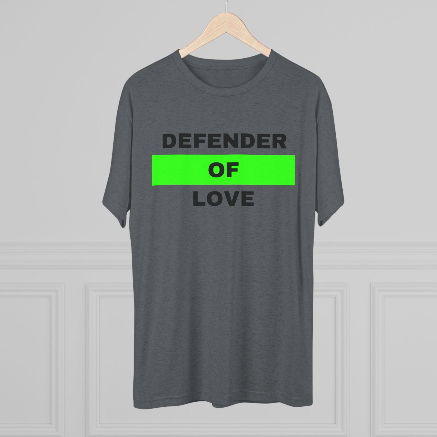 Defender Of Love Unisex Tri-Blend Crew Tee