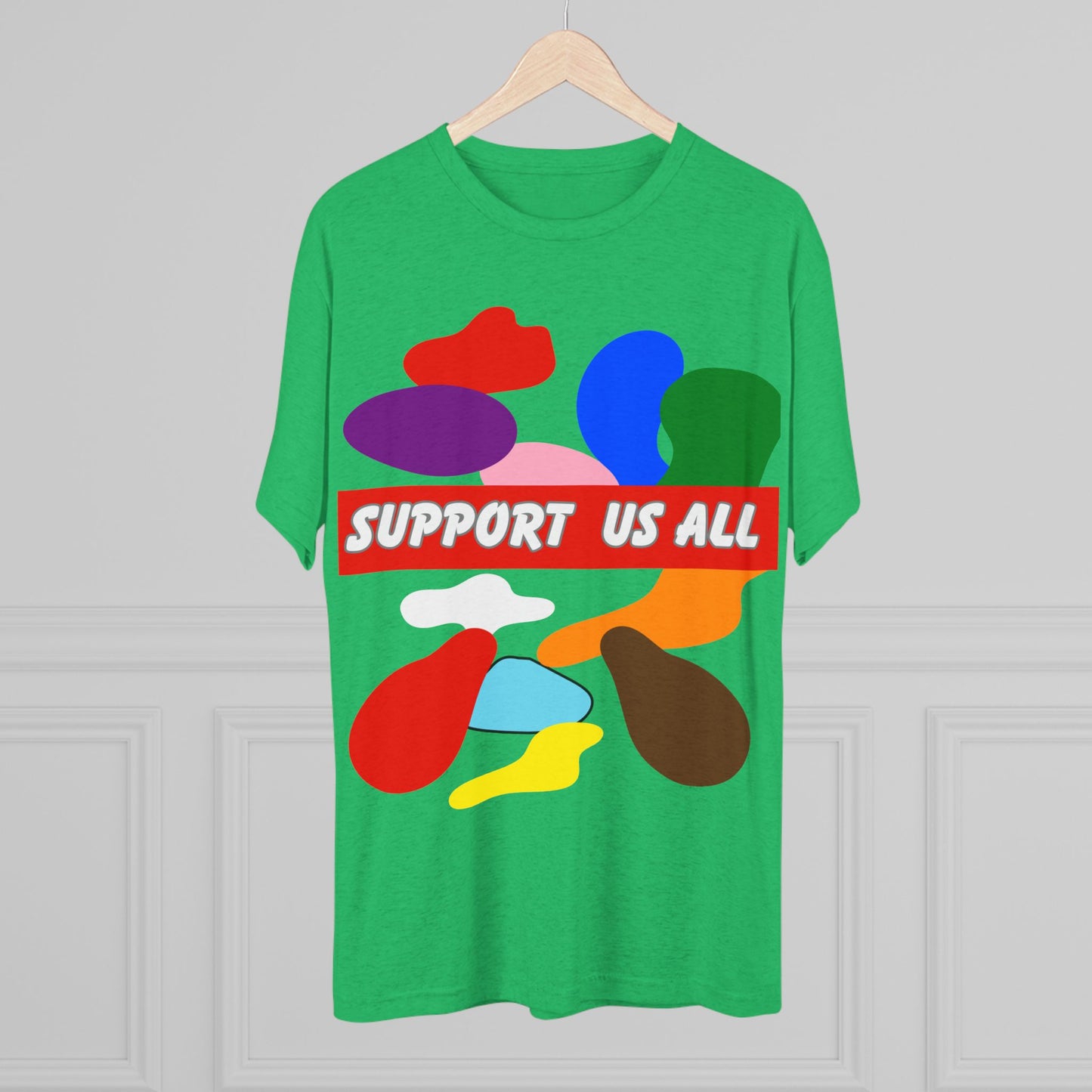 Support us all Unisex Tri-Blend Crew Tee