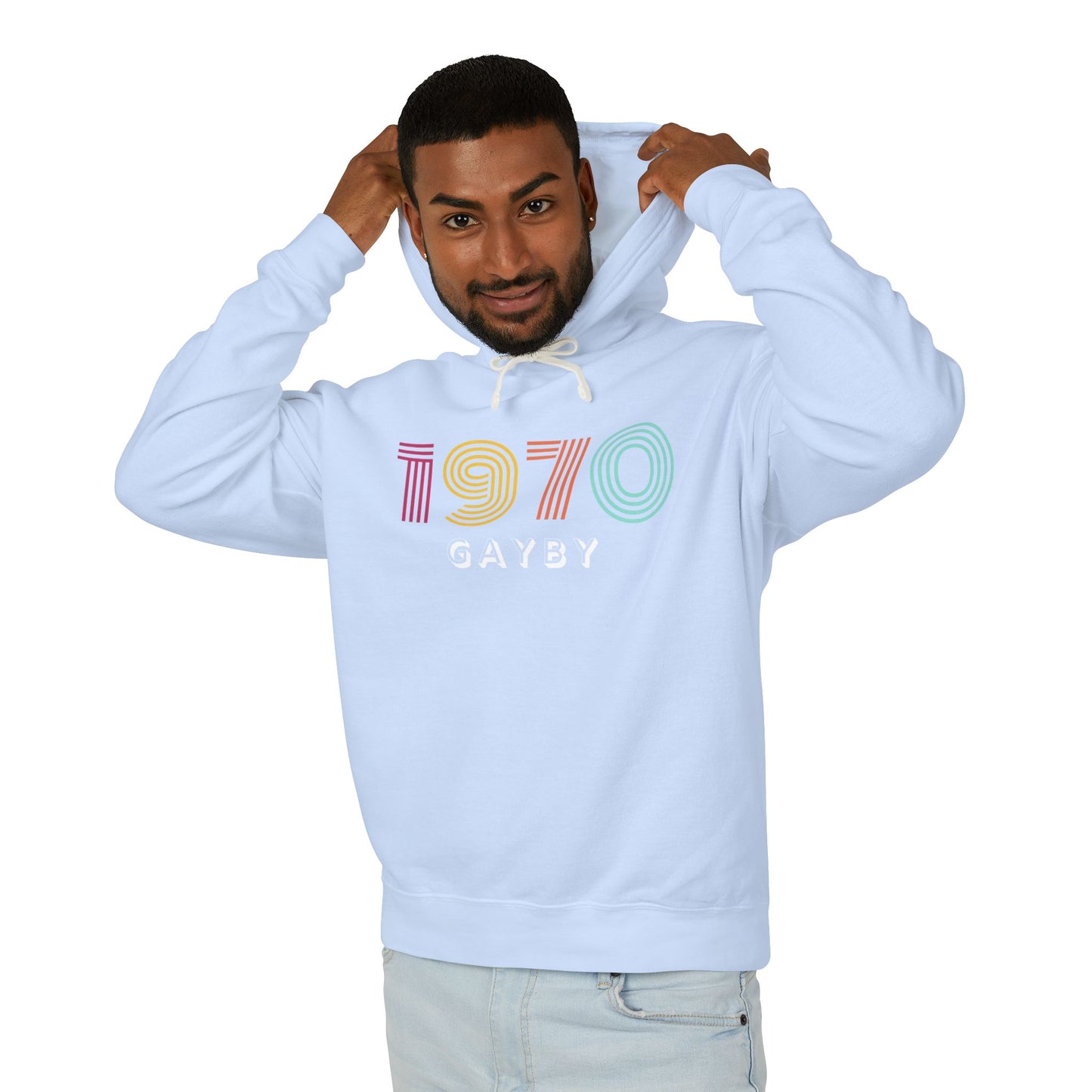 1970 Unisex Lightweight Hooded Sweatshirt