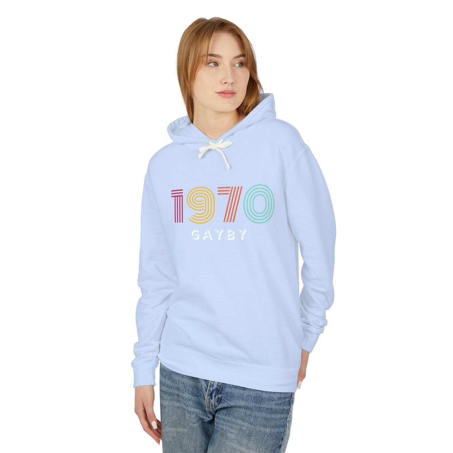 1970 Unisex Lightweight Hooded Sweatshirt