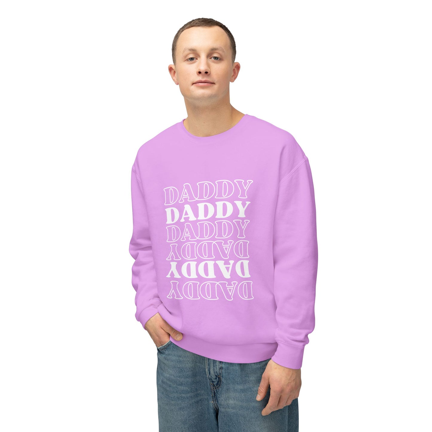 Daddy Unisex Lightweight Crewneck Sweatshirt