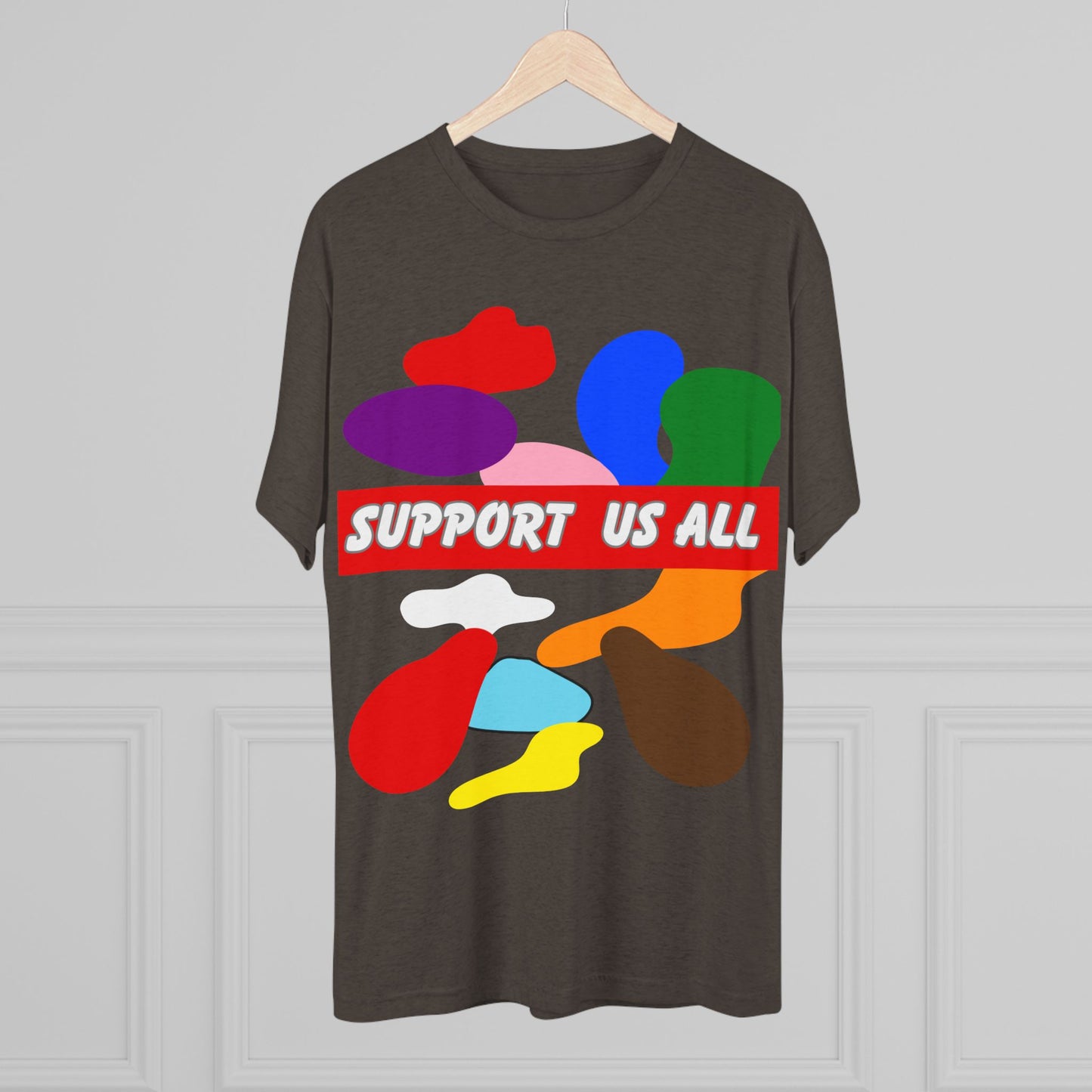 Support us all Unisex Tri-Blend Crew Tee