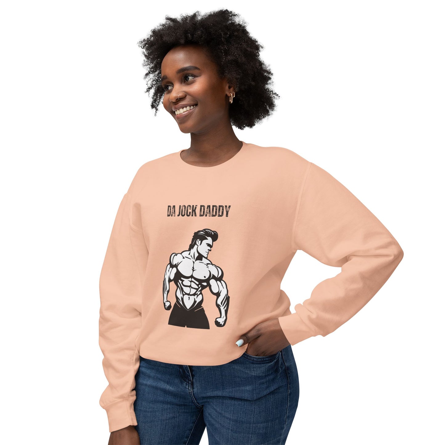 Da Jock Daddy Unisex Lightweight Crewneck Sweatshirt