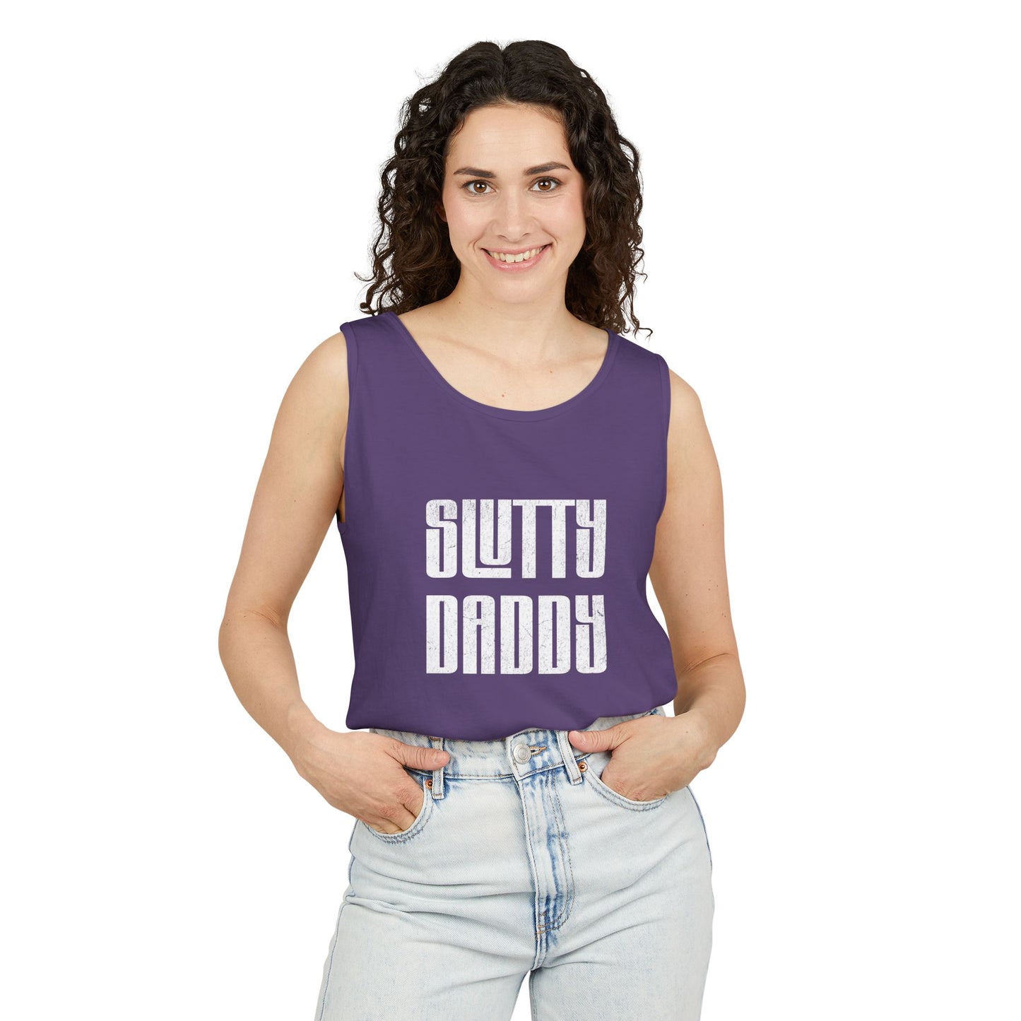 Slutty Daddy Unisex Garment-Dyed Tank Top