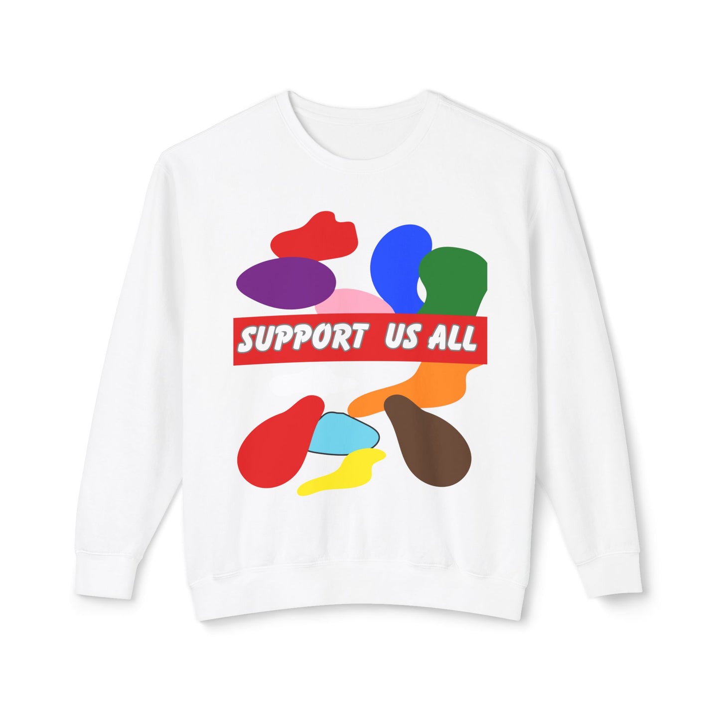 Support Us All Unisex Lightweight Crewneck Sweatshirt