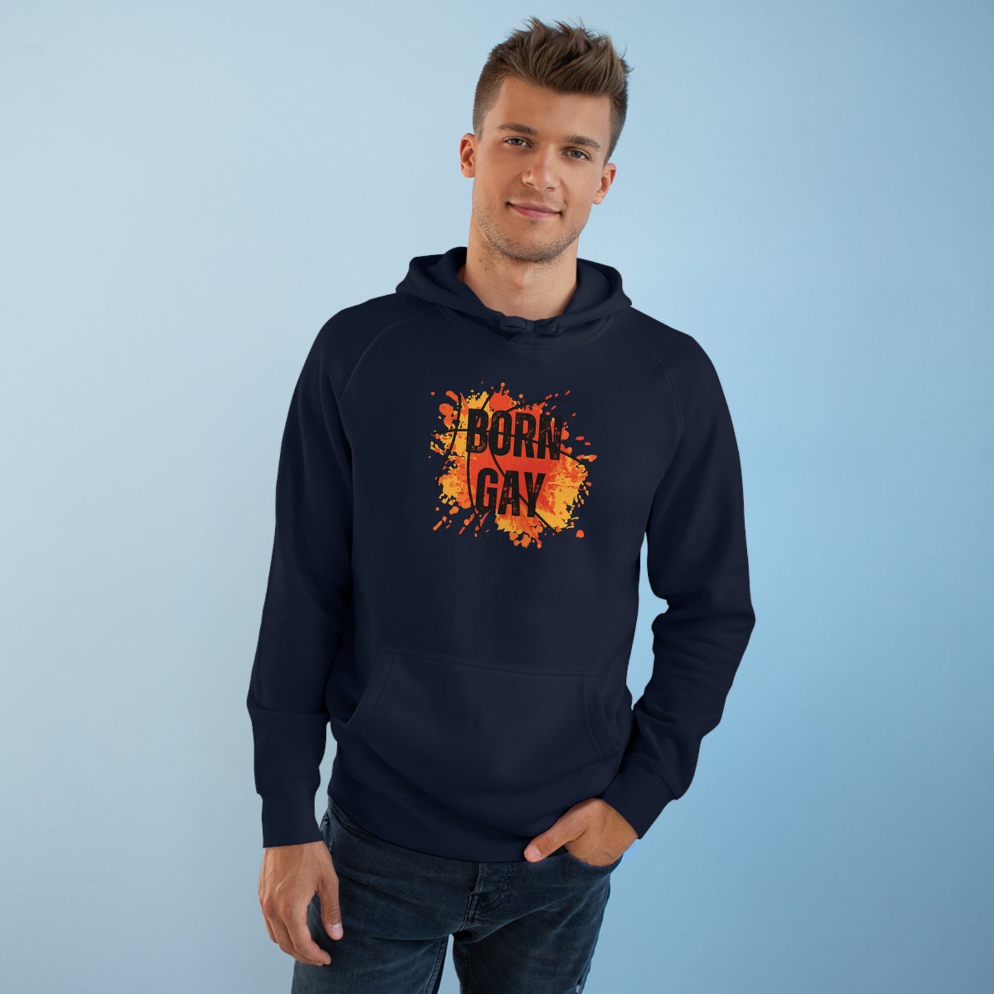 Born Gay Backetball Hoodie