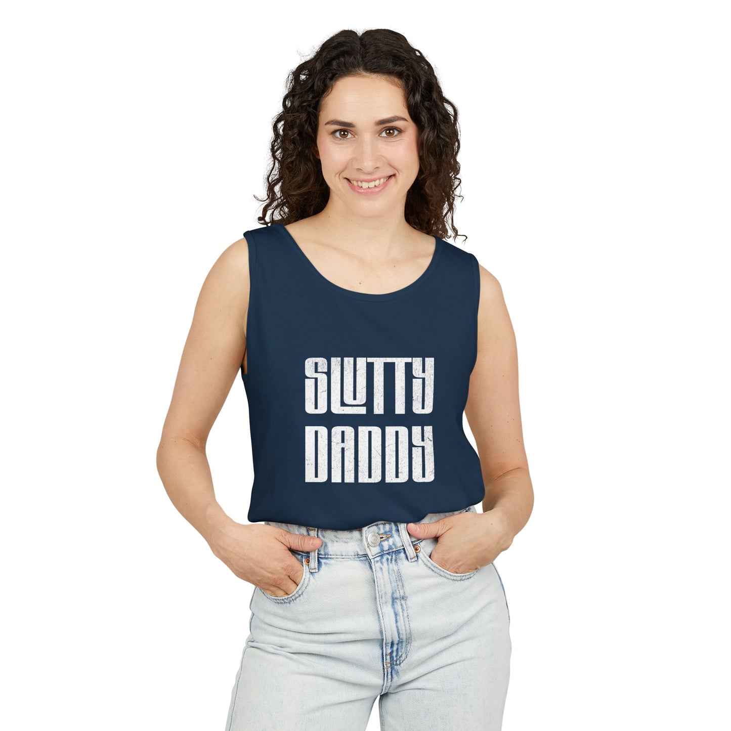 Slutty Daddy Unisex Garment-Dyed Tank Top