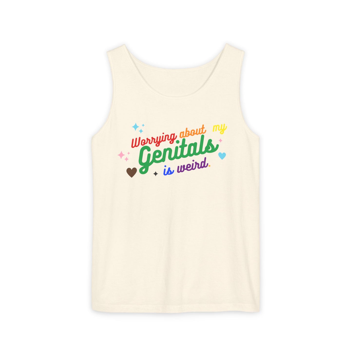 Worrying Unisex Garment-Dyed Tank Top
