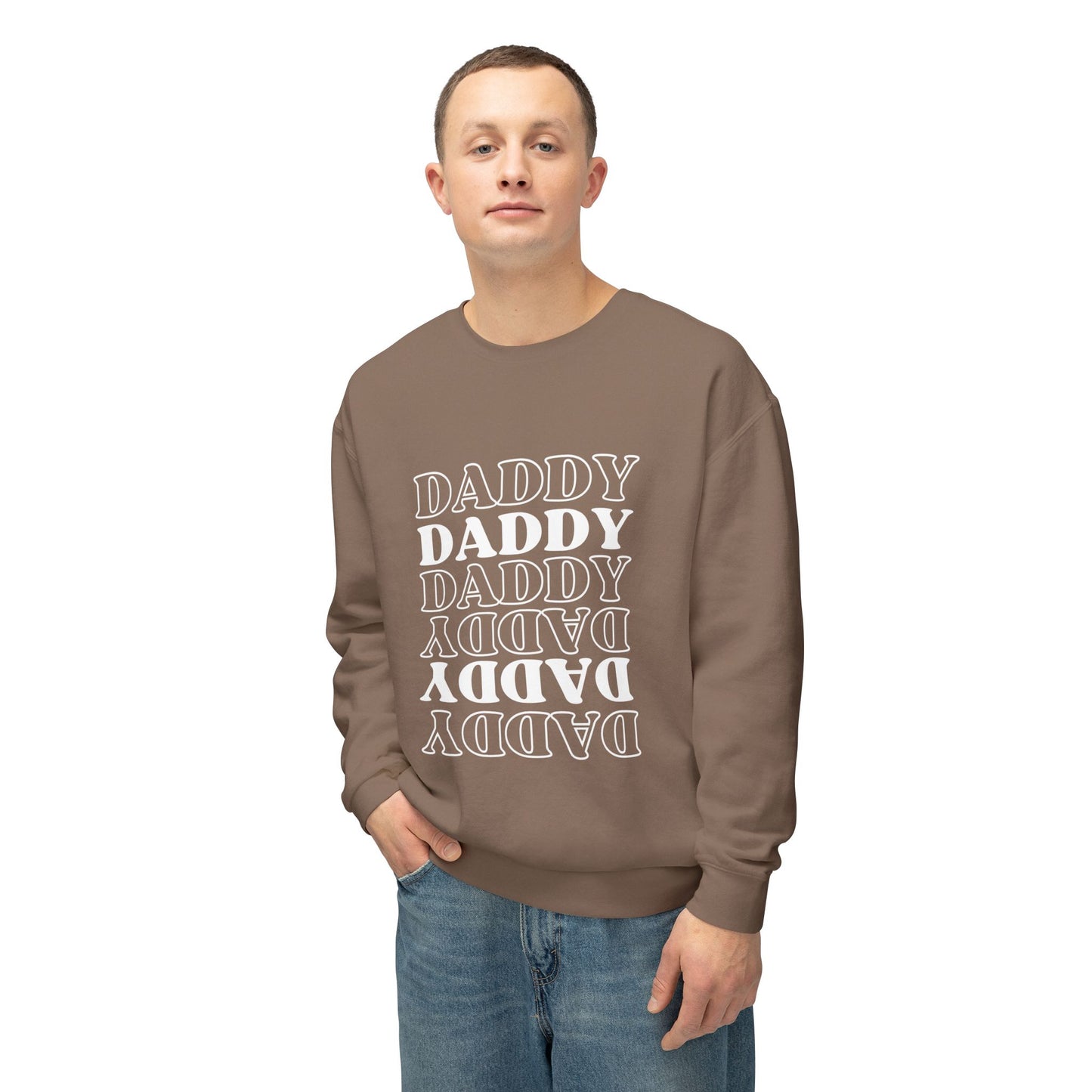 Daddy Unisex Lightweight Crewneck Sweatshirt