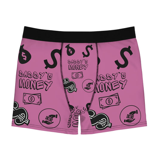 Daddy`s Money  pink Men's Boxer Briefs (AOP)