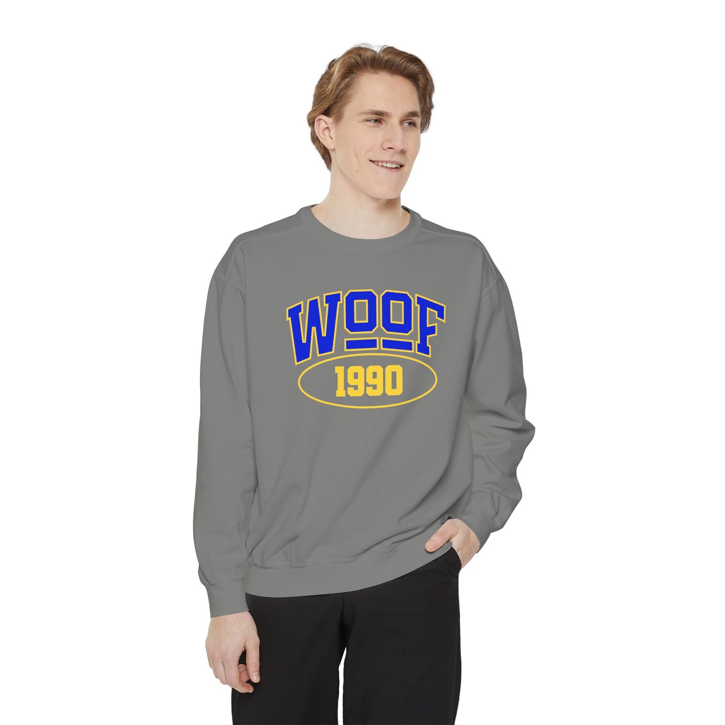 Woof 1990 Unisex Garment-Dyed Sweatshirt
