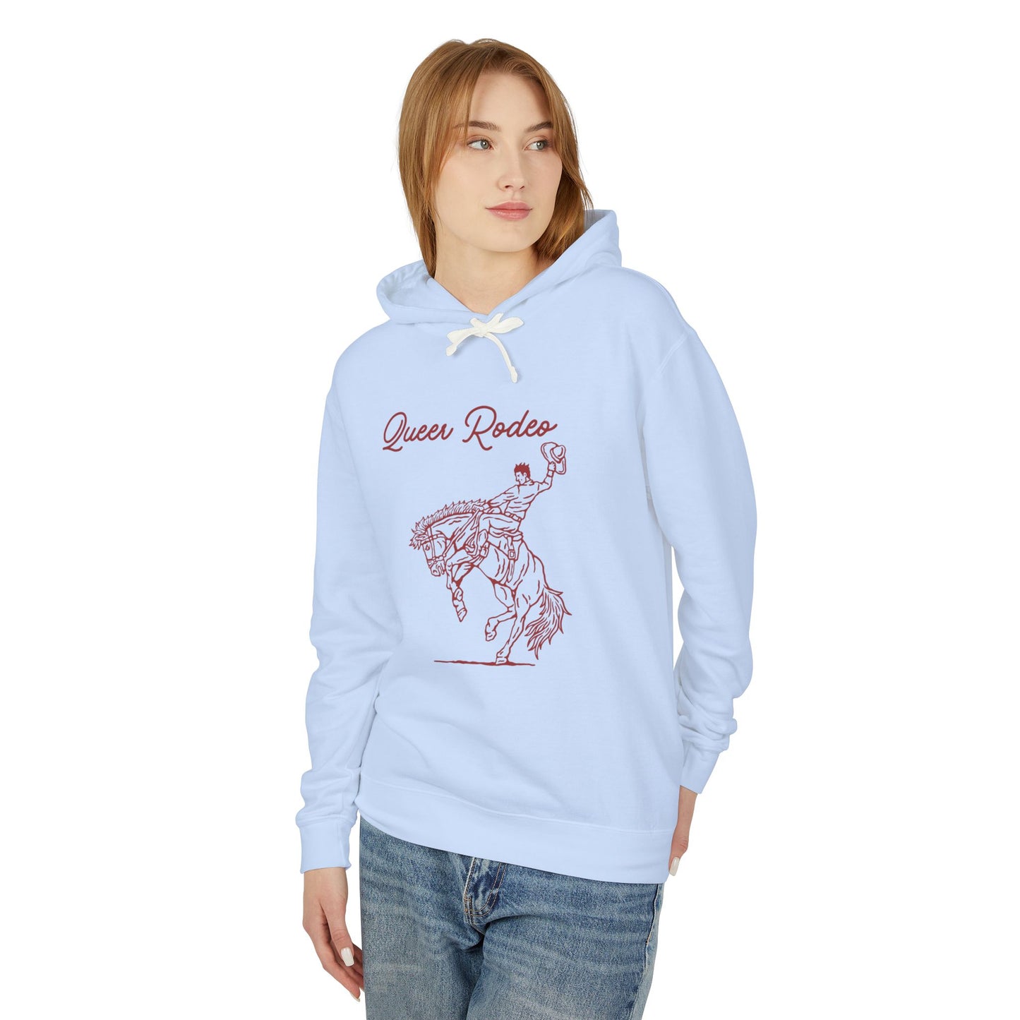 Queer Rodeo Unisex Lightweight Hooded Sweatshirt