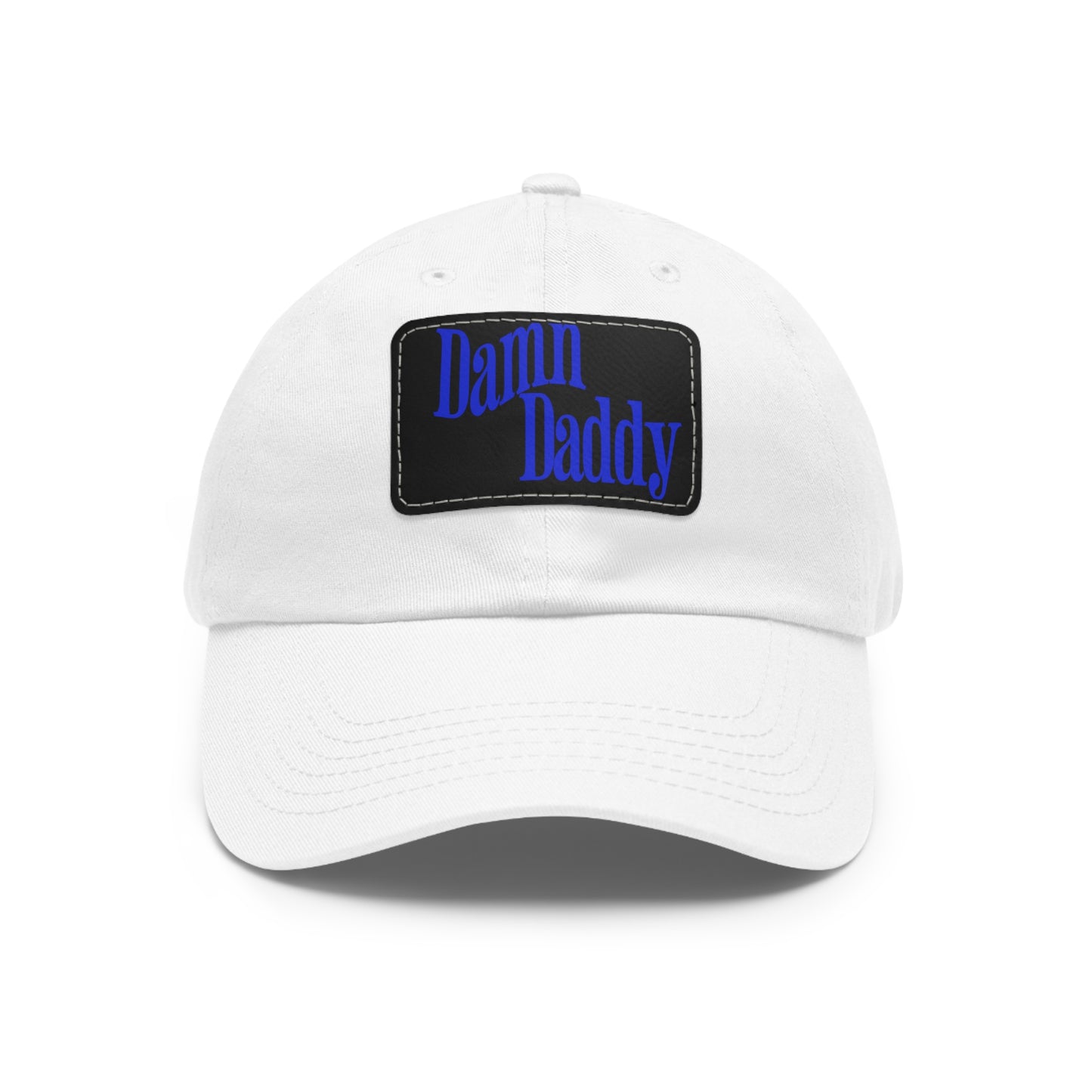 Damn Daddy Dad Hat with Leather Patch (Rectangle)