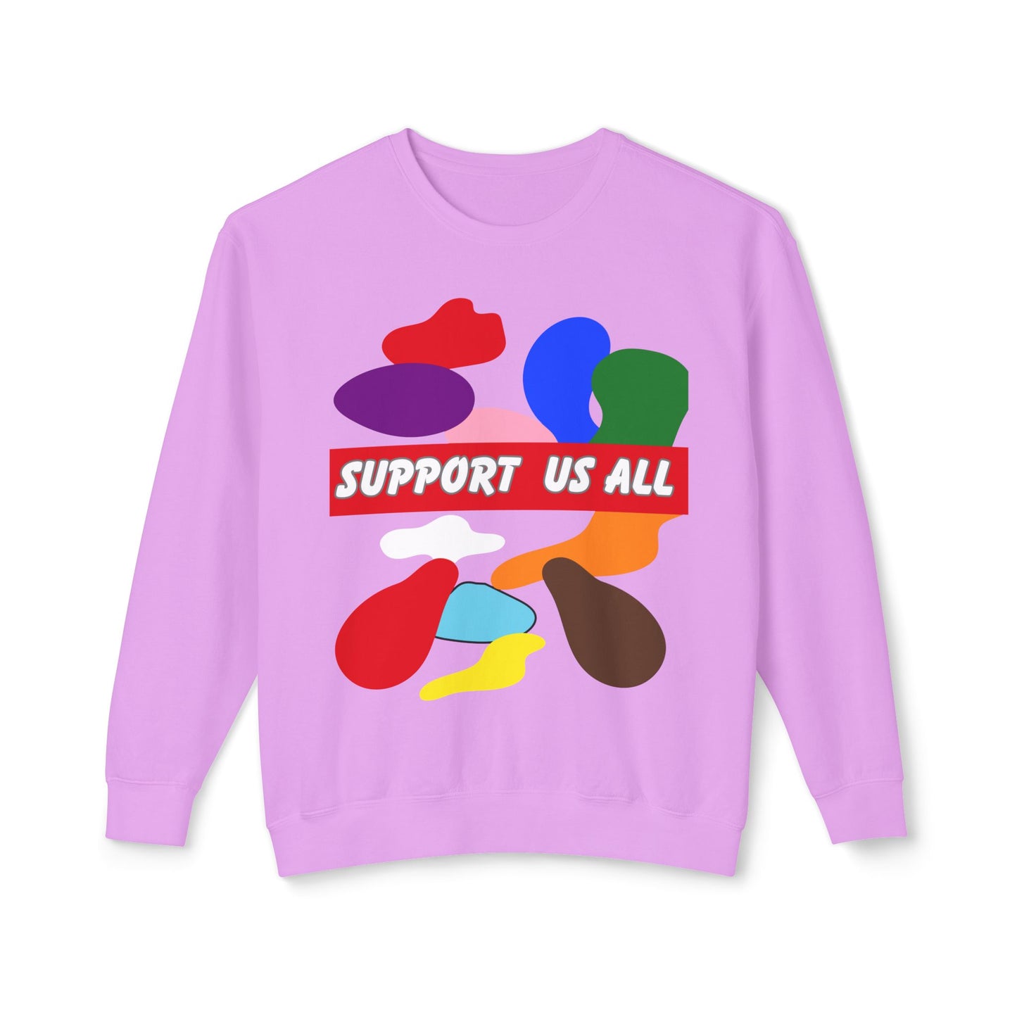 Support Us All Unisex Lightweight Crewneck Sweatshirt