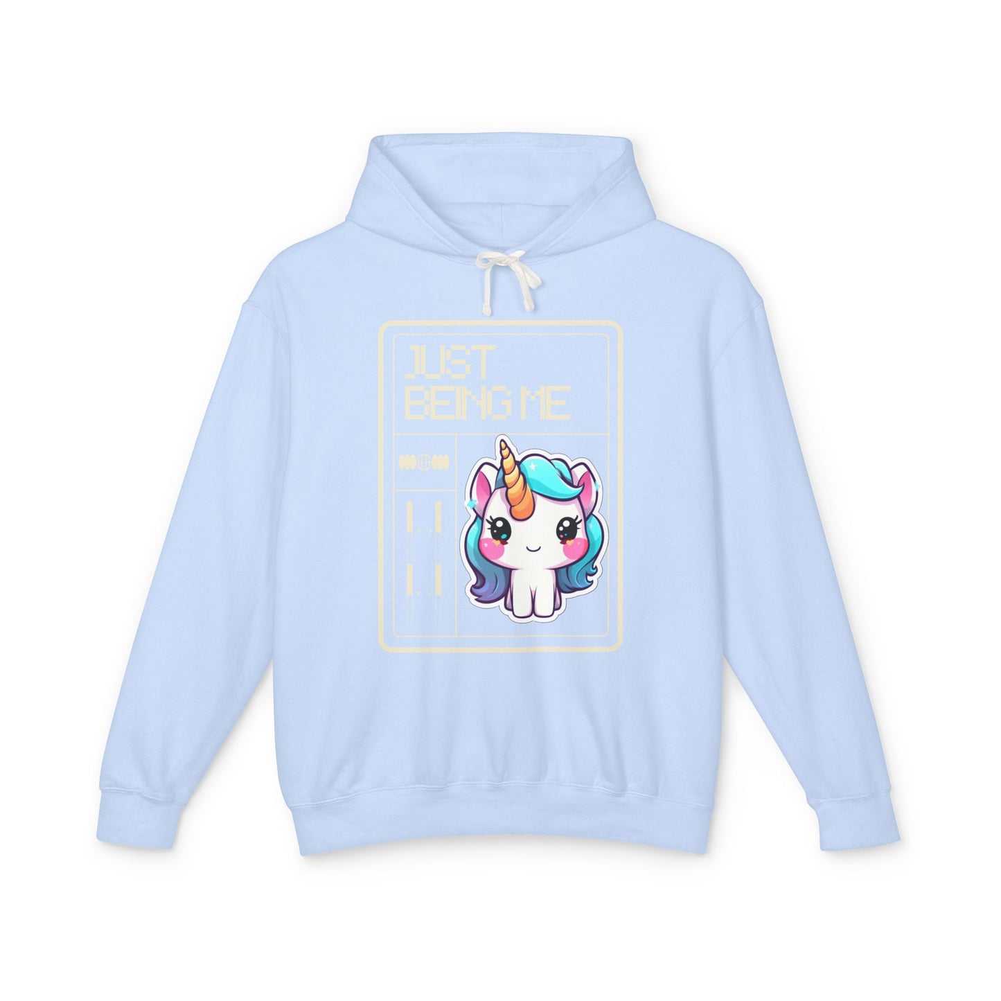 Just Being Me .... Unisex Lightweight Hooded Sweatshirt
