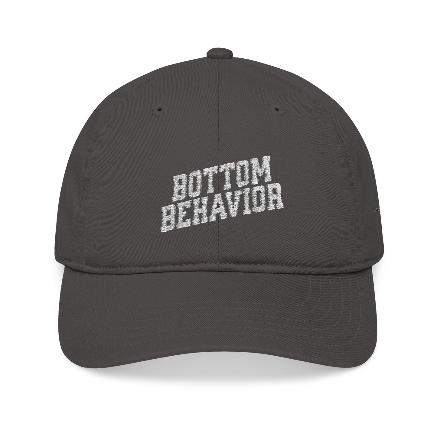 Bottom Behavior Organic Baseball Cap (Embroidery)