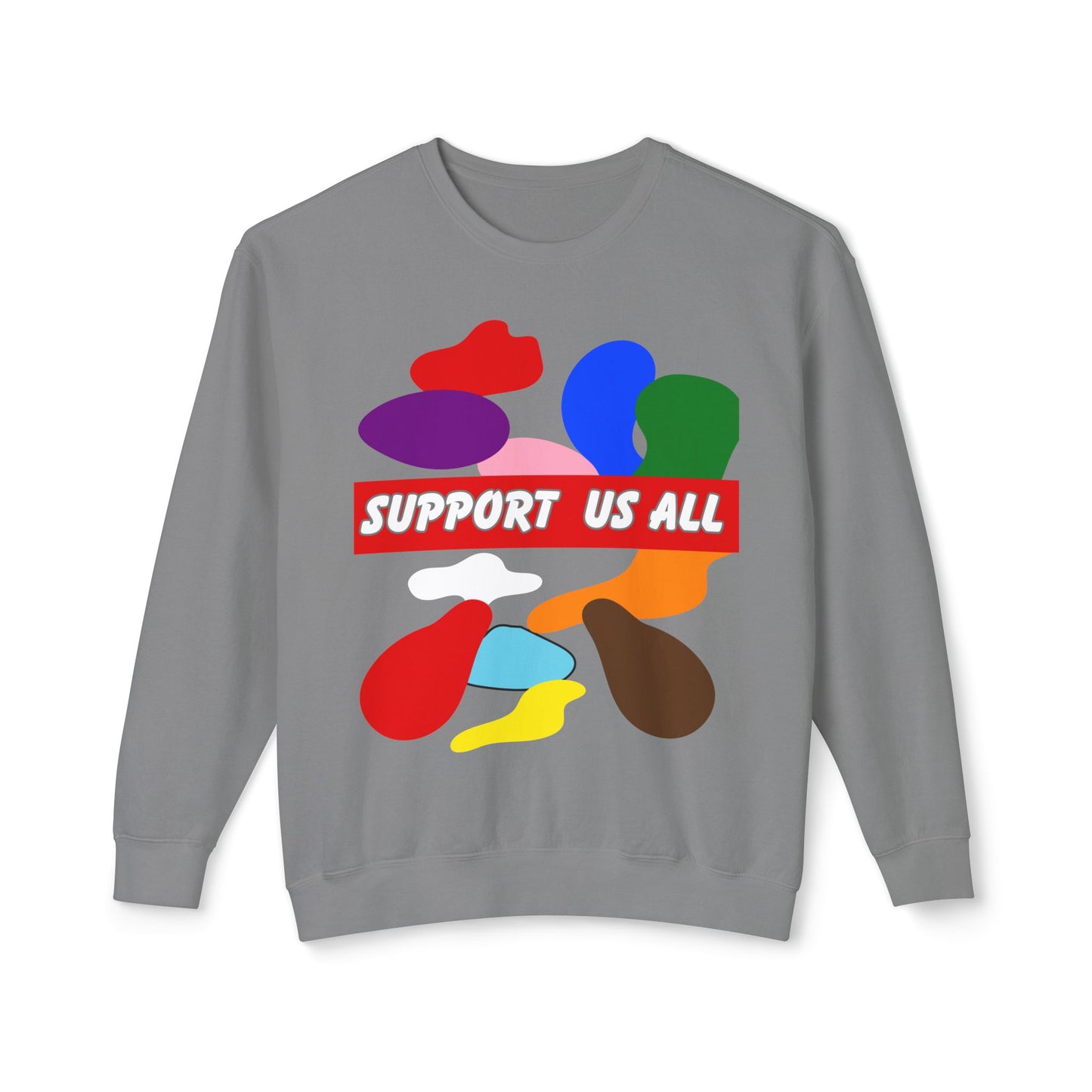 Support Us All Unisex Lightweight Crewneck Sweatshirt