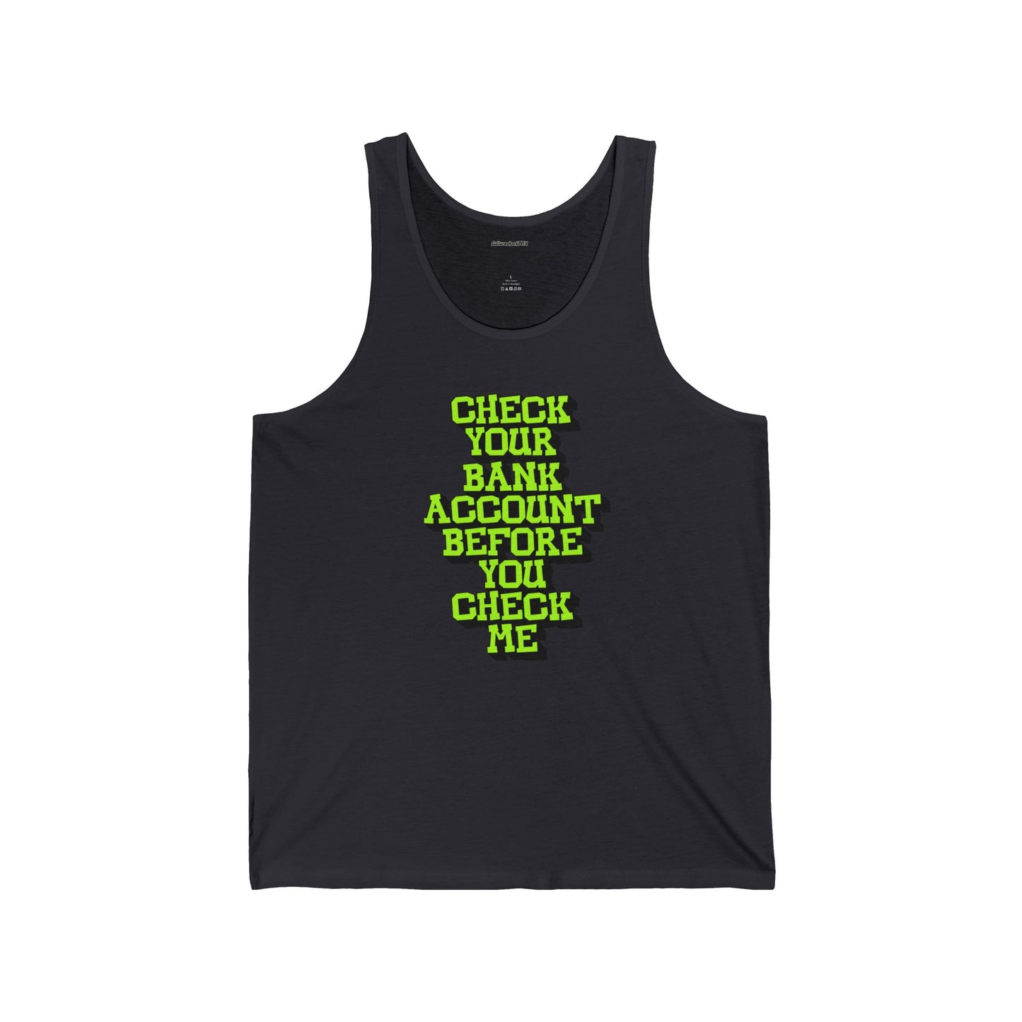Check your bank Account Unisex Jersey Tank