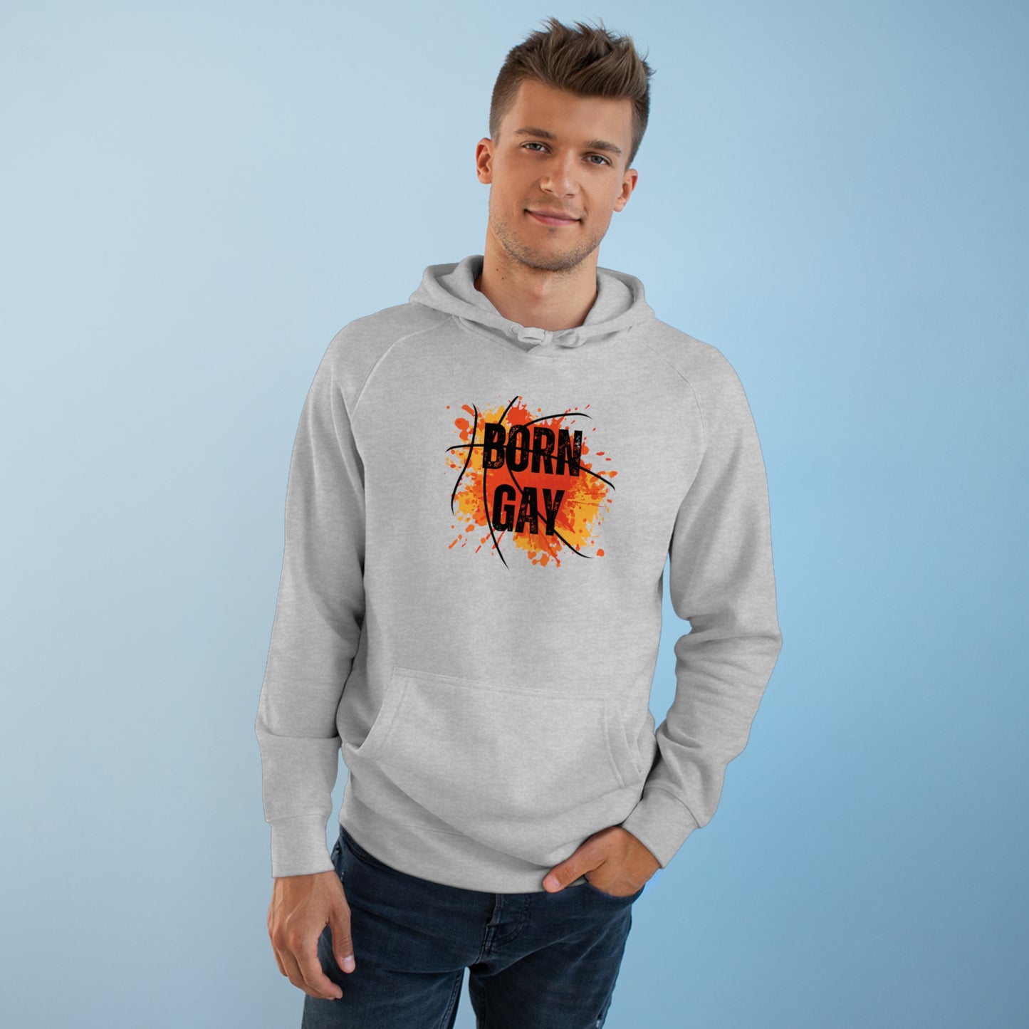 Born Gay Backetball Hoodie