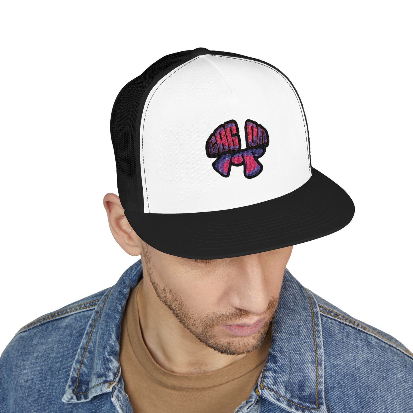 Gag On it 5 Panel Trucker Cap (Embroidery)