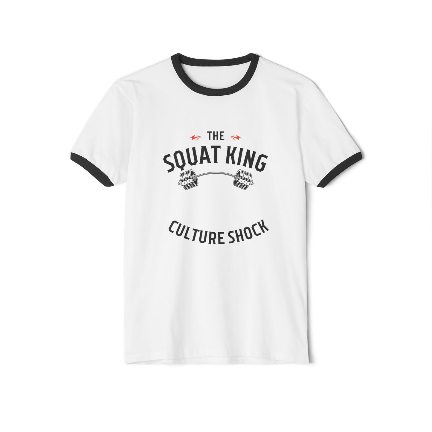 Squat King Unisex Cotton Ringer T-Shirt