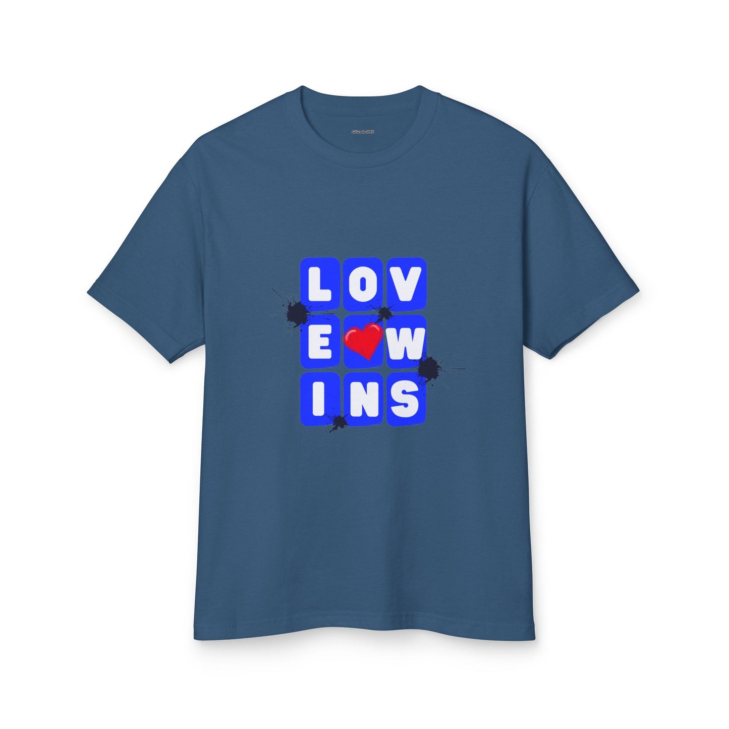 Love Wins Unisex Garment-Dyed Heavyweight Cotton Tee