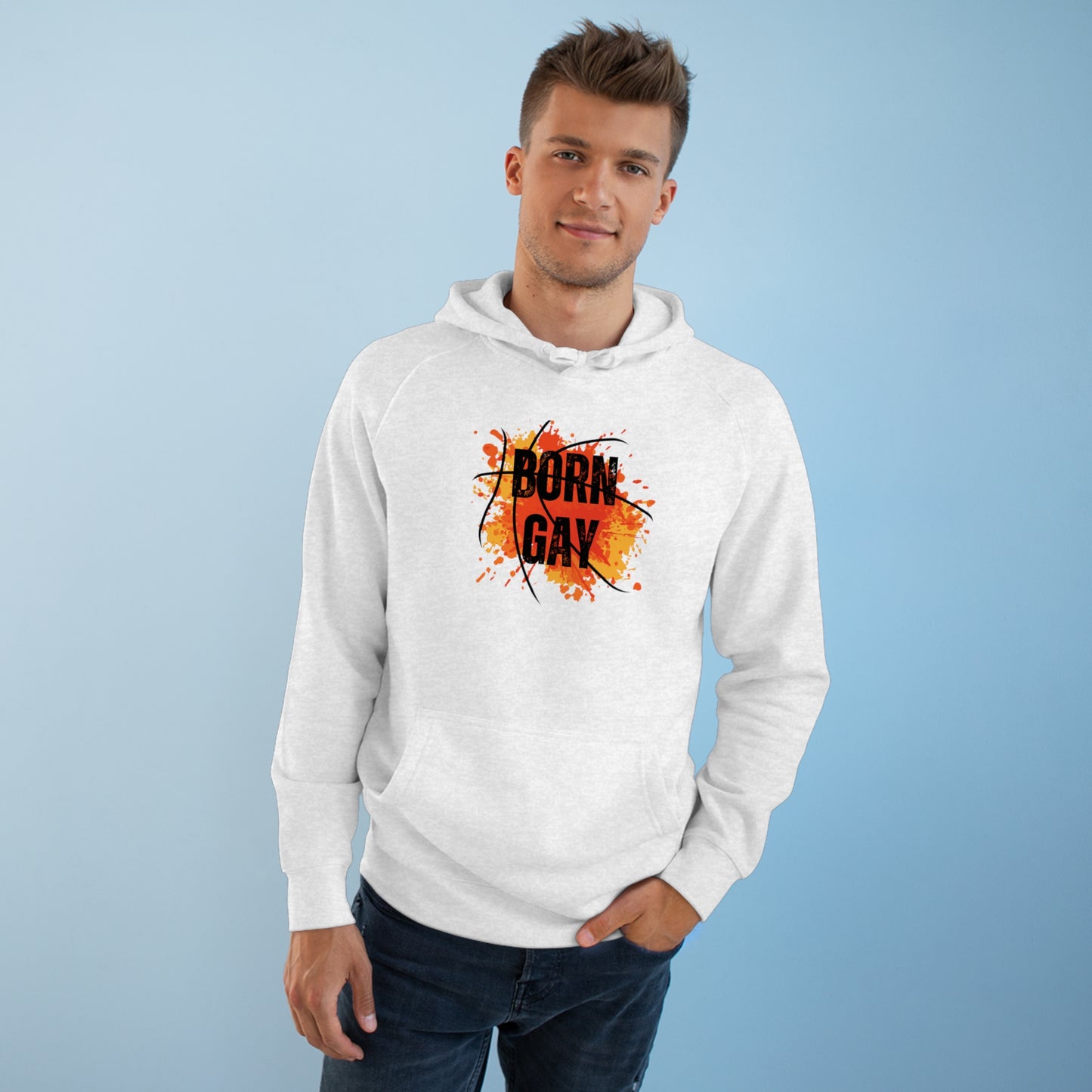 Born Gay Backetball Hoodie