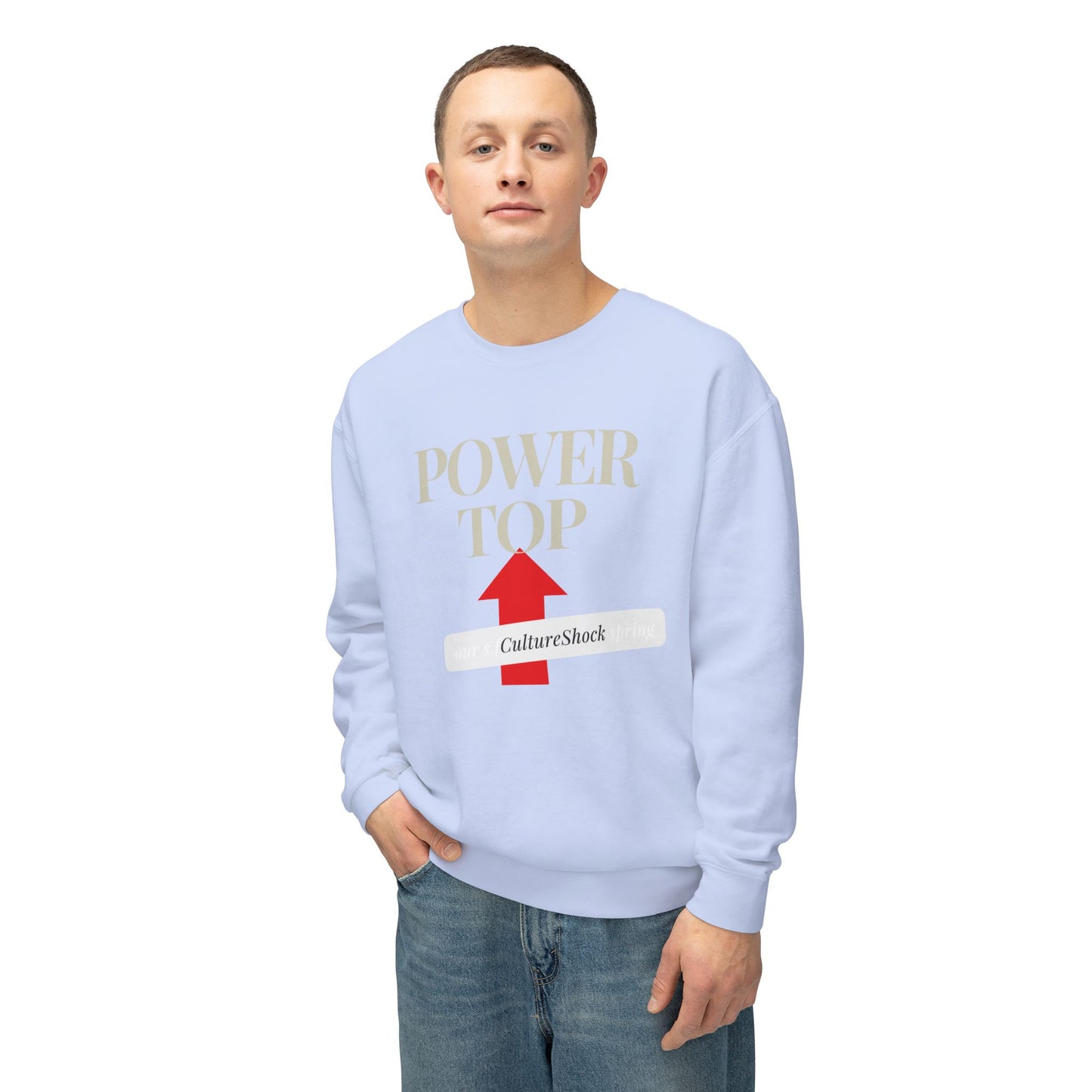 Power Top Unisex Lightweight Crewneck Sweatshirt