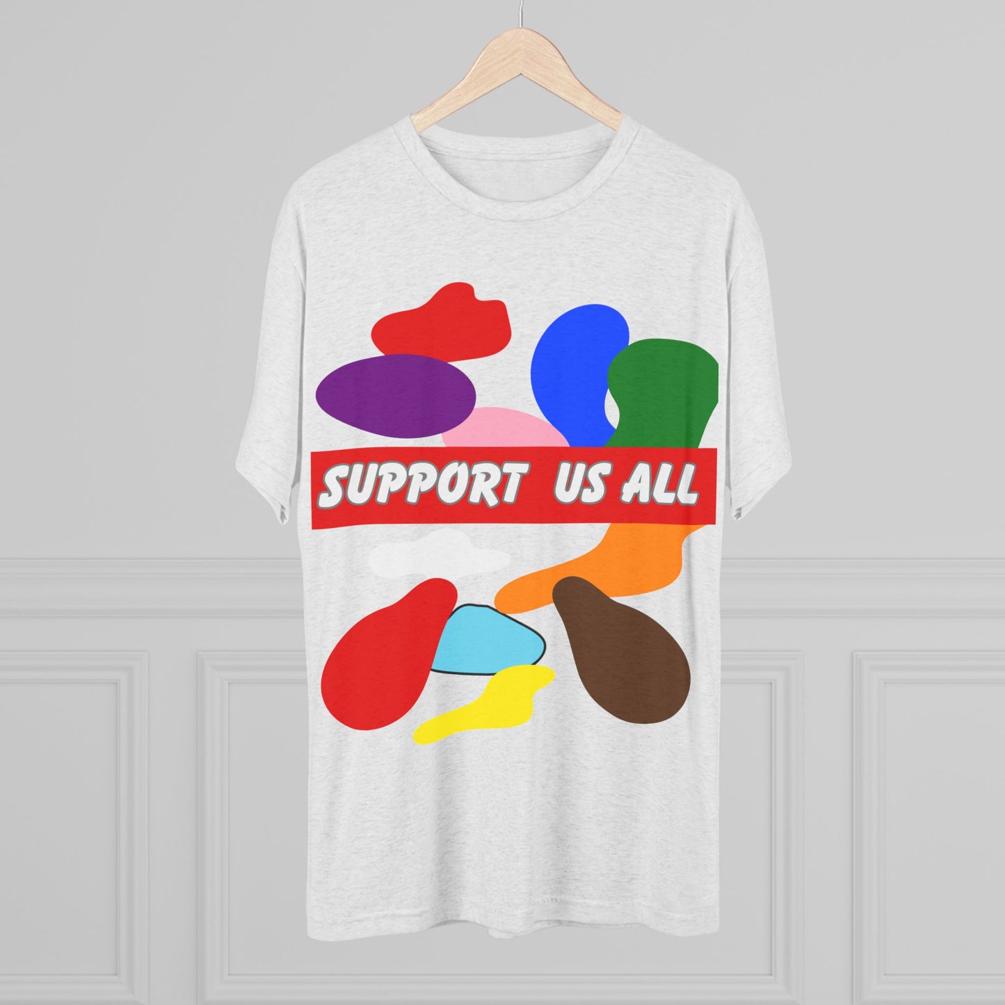 Support us all Unisex Tri-Blend Crew Tee