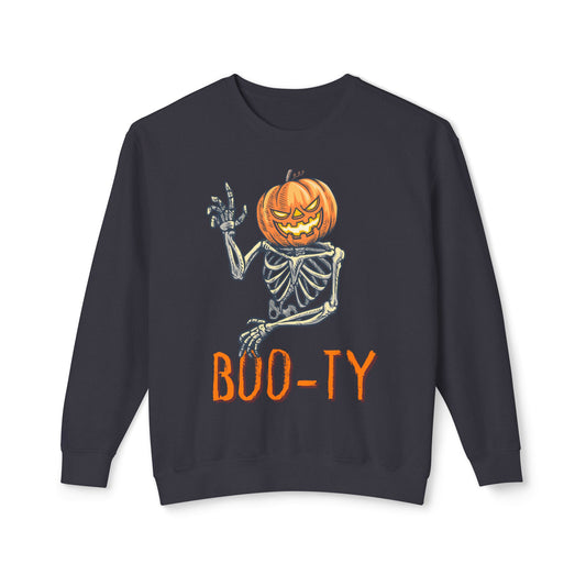 Boo Halloween Unisex Lightweight Crewneck Sweatshirt