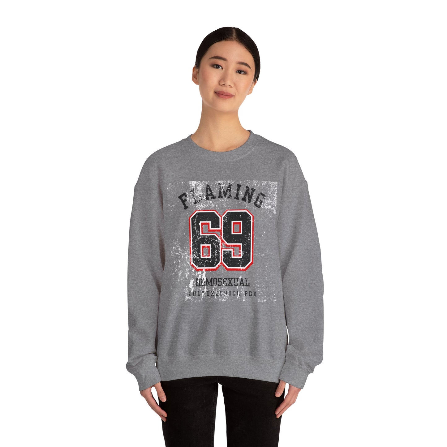 Flaming Unisex Heavy Blend™ Crewneck Sweatshirt
