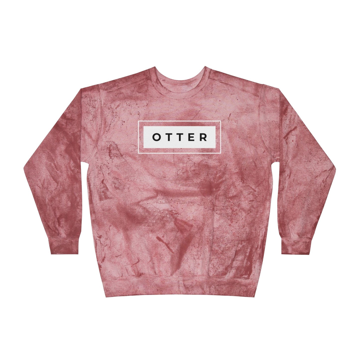 Otter Unisex Color Blast Crewneck Sweatshirt