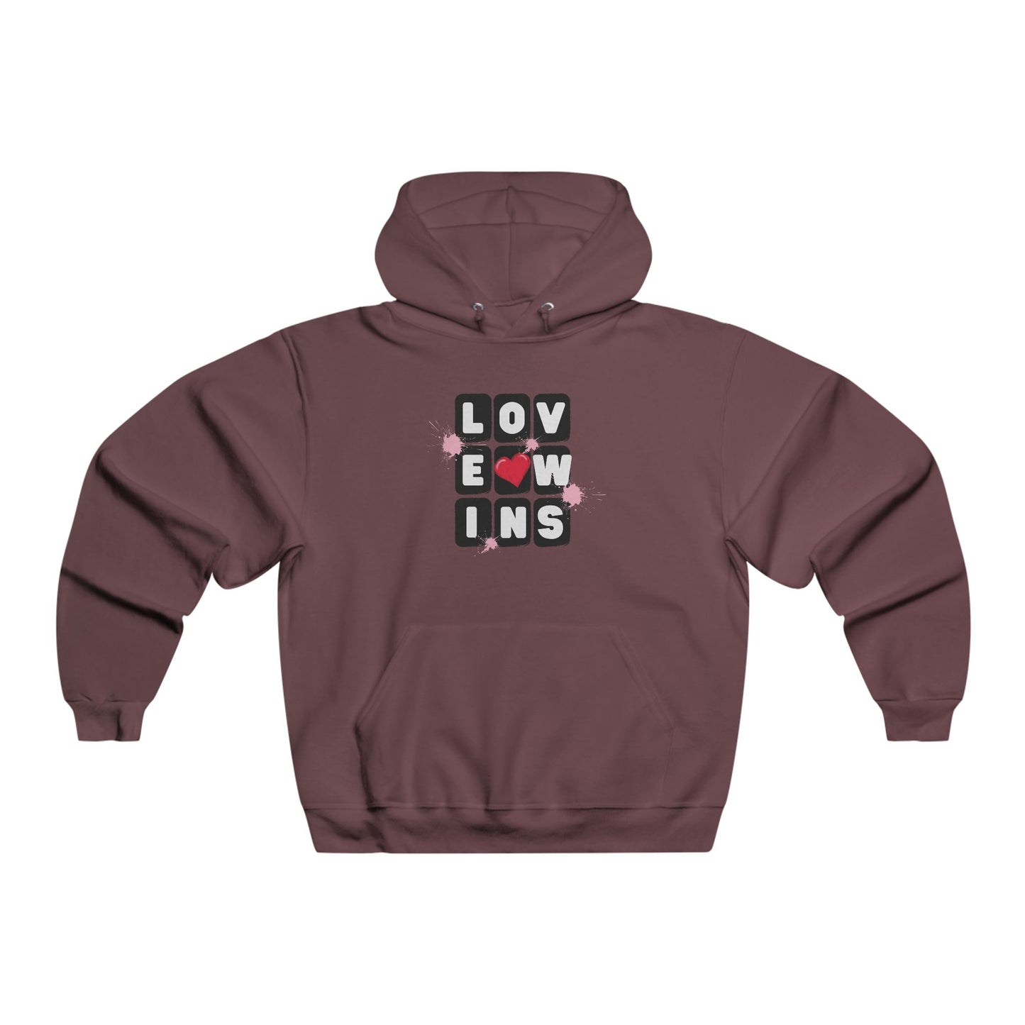 Love Wins Men's NUBLEND® Hooded Sweatshirt