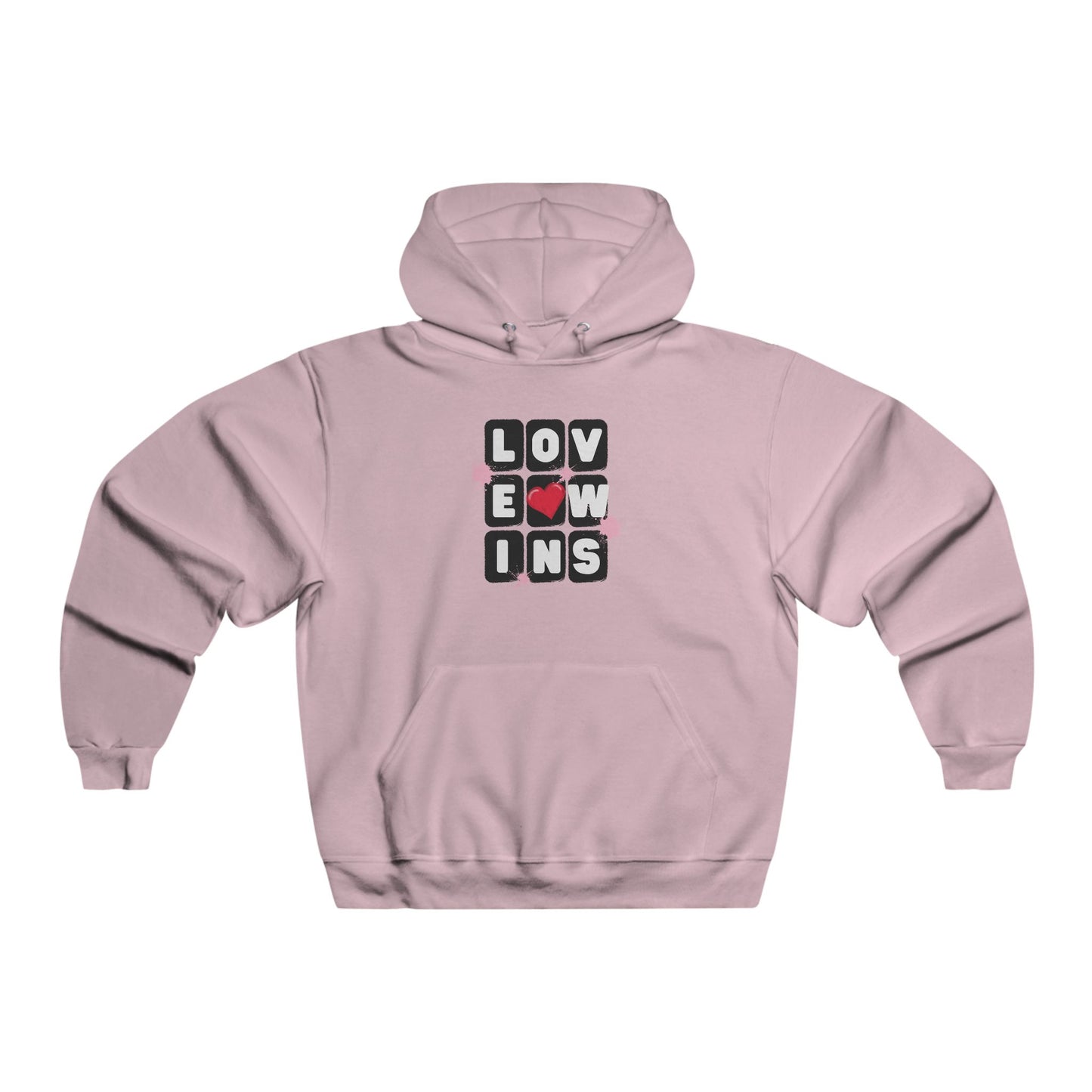 Love Wins Men's NUBLEND® Hooded Sweatshirt