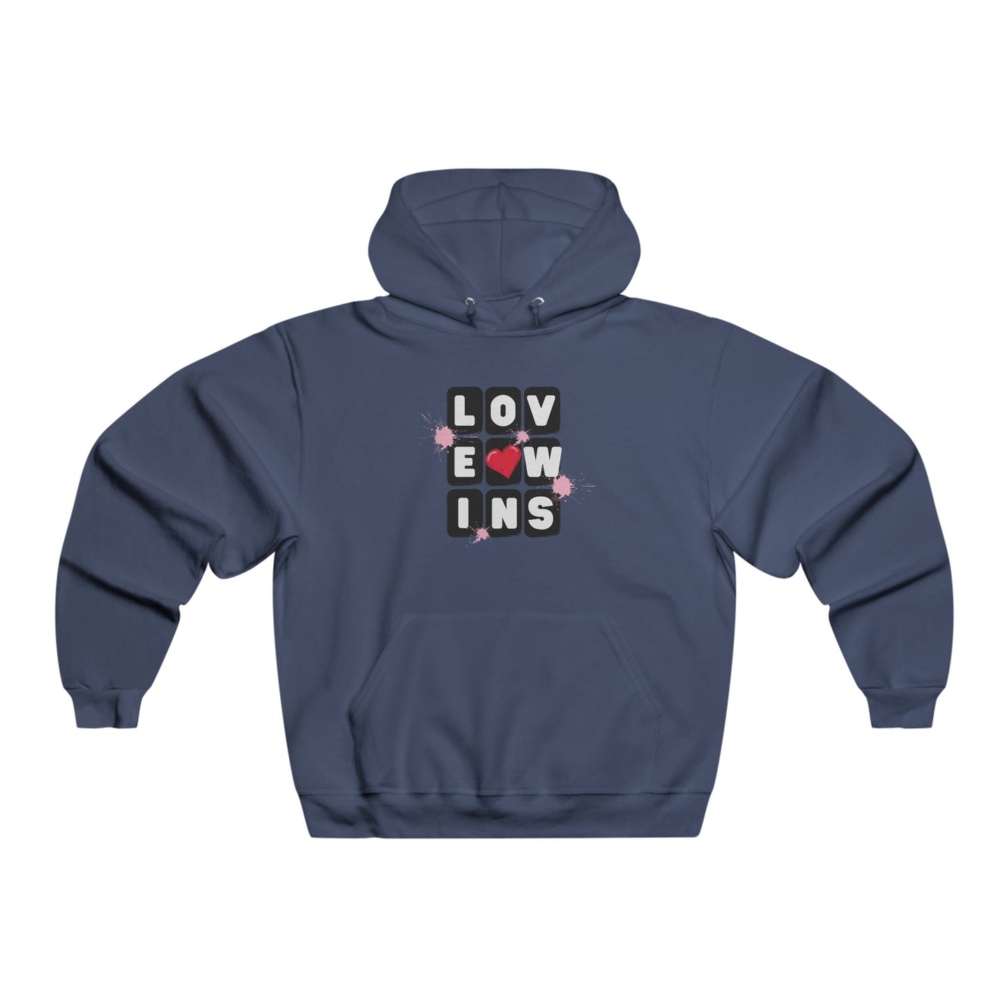 Love Wins Men's NUBLEND® Hooded Sweatshirt