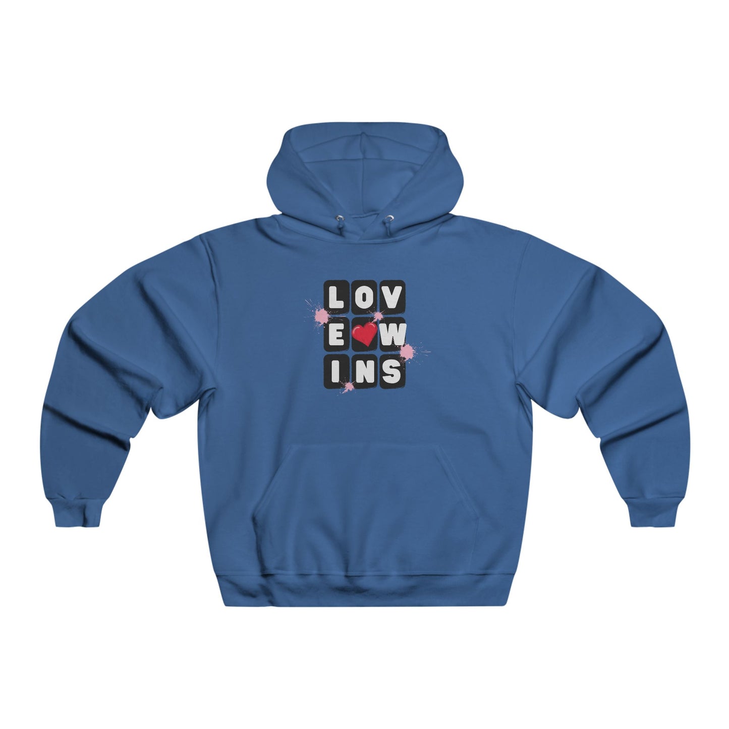 Love Wins Men's NUBLEND® Hooded Sweatshirt
