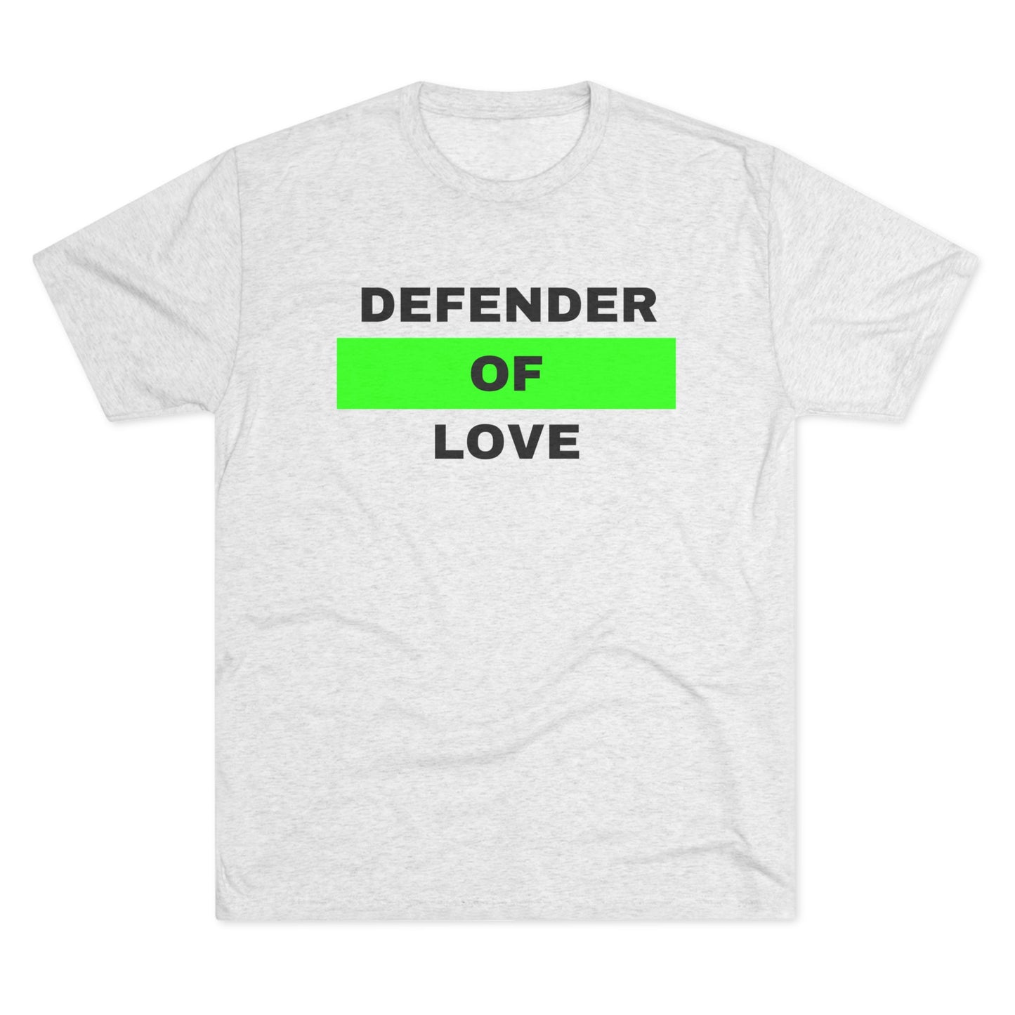 Defender Of Love Unisex Tri-Blend Crew Tee