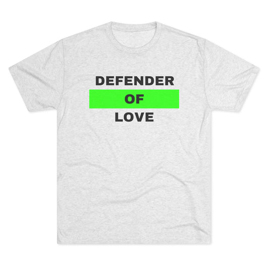 Defender Of Love Unisex Tri-Blend Crew Tee