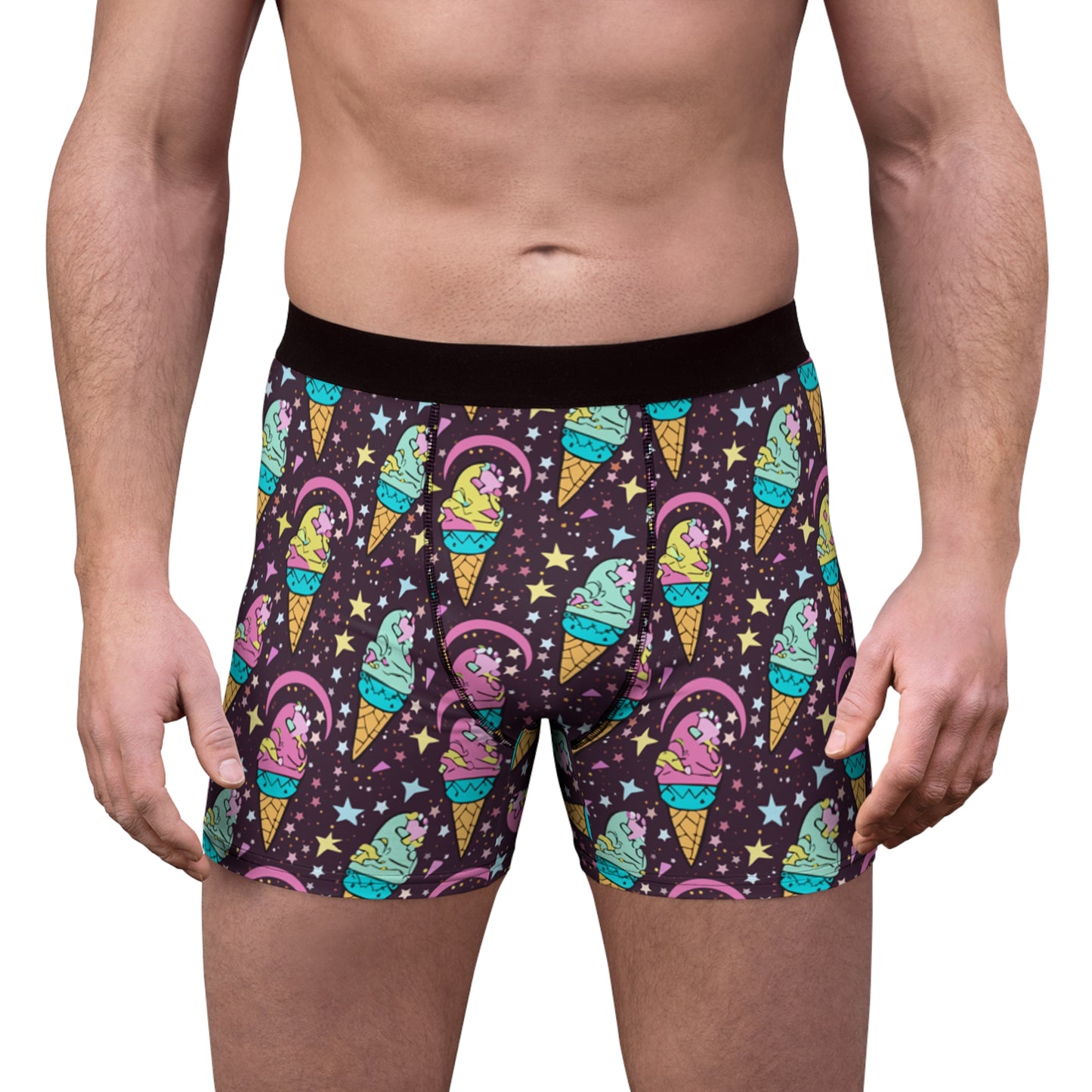 Icecream Galaxy Men's Boxer Briefs (AOP)