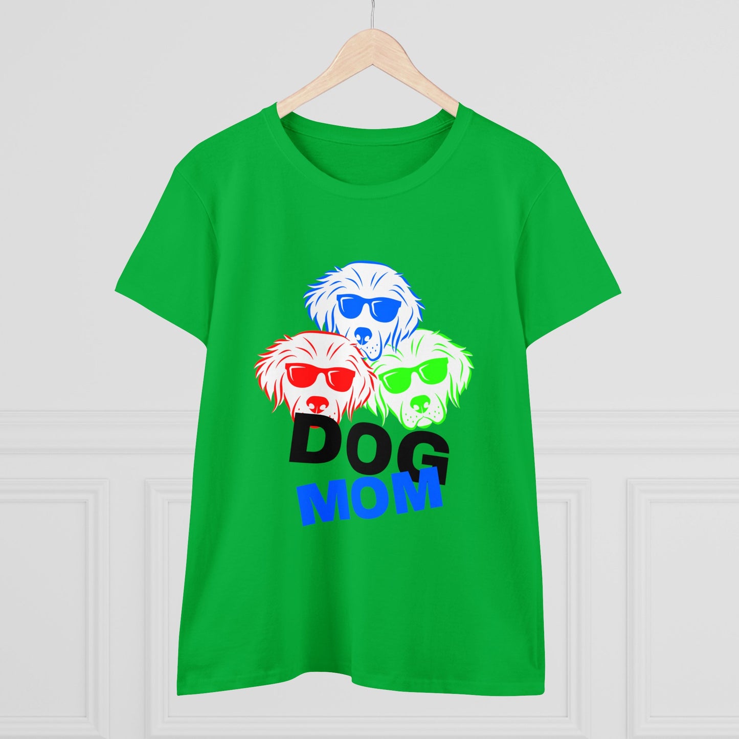 Dog Mom Women's Midweight Cotton Tee